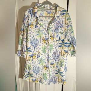 Printfresh Women’s Organic Cotton Long Sleeves Sleep Shirt High Horse Sz M  AA17